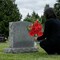 Artificial Cemetery & Memorial Flowers with Vase – Red Rose, Chrysanthemum & Hydrangea Gravesite Bouquet, Outdoor All-Weather Grave Decoration, Long-Lasting Non-Bleeding Colors (2 Sets)